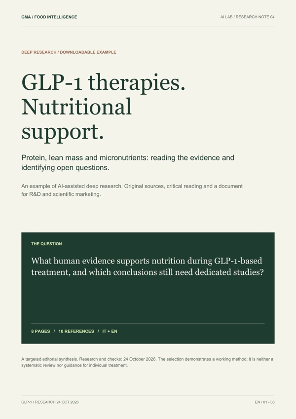 Preview of the downloadable document: GLP-1 therapies and nutritional support.