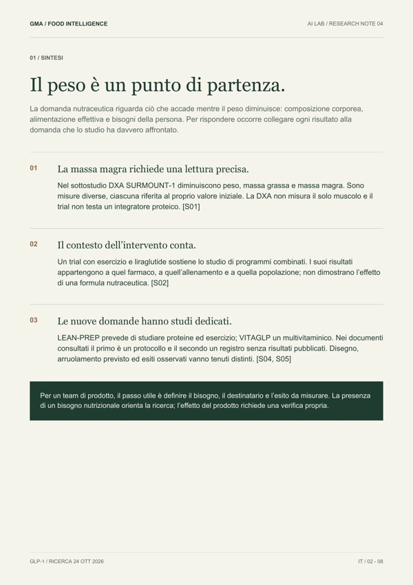 La sintesi · Pagina 2